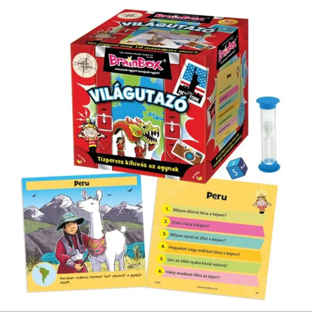 Brainbox: Weltreise Brettspiel kép 2