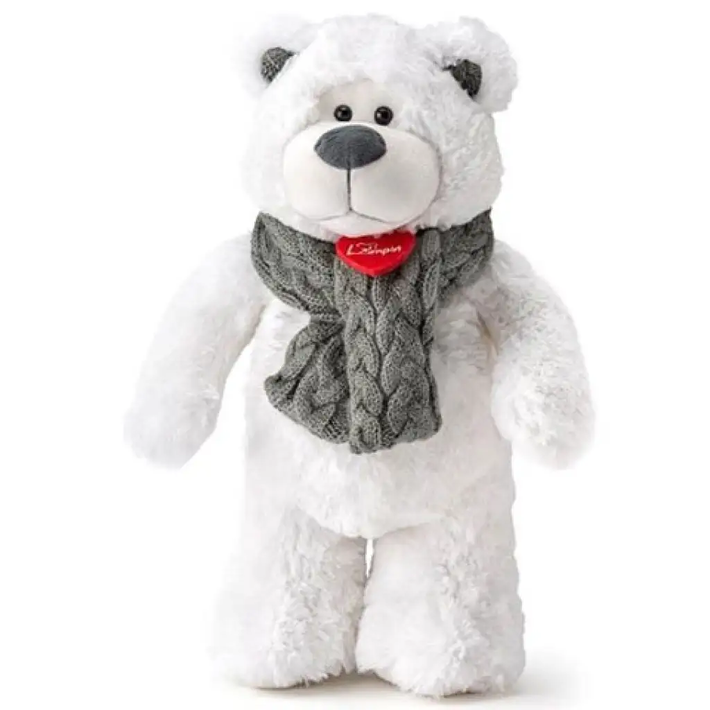 Icy Teddy fehér plüss maci 38cm - Lumpin kép 1