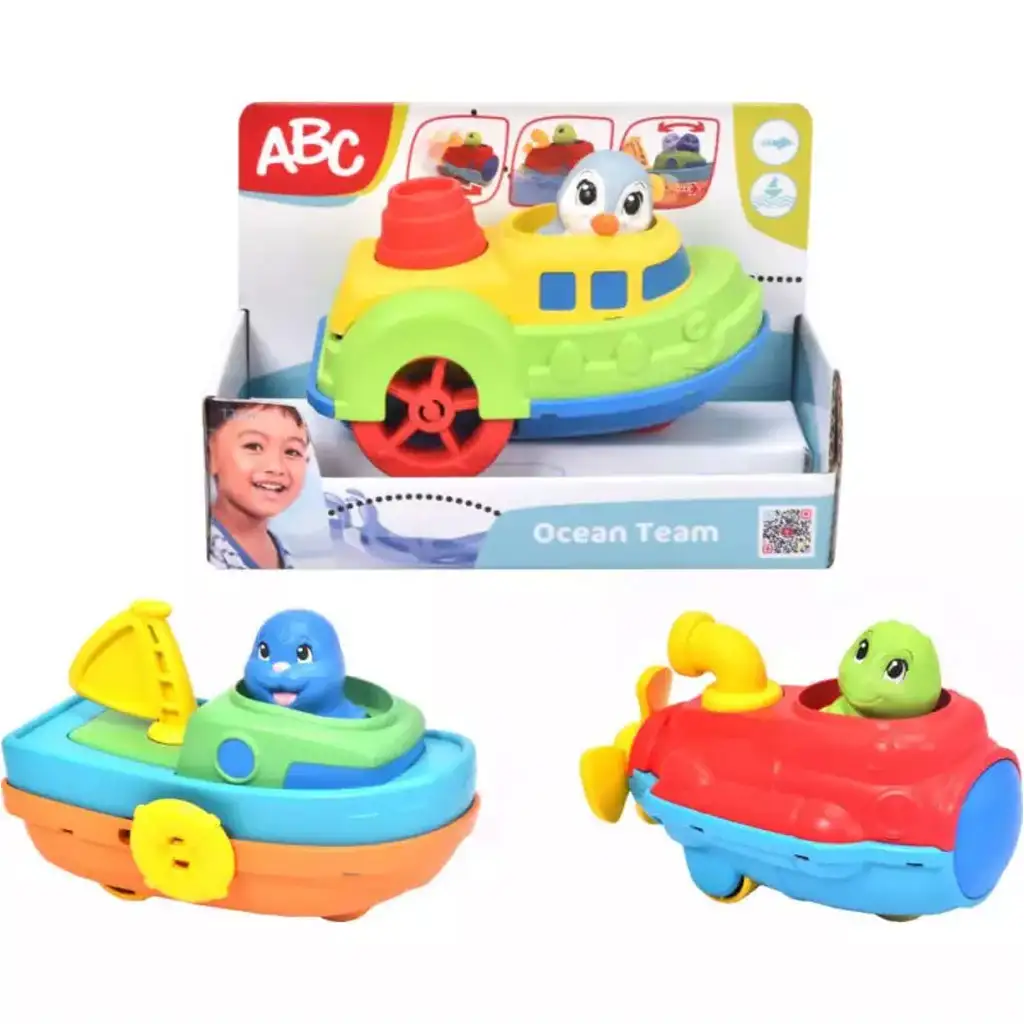 ABC Ocean Team Boot Badespielzeug mit Tieren in verschiedenen Varianten - Simba Toys