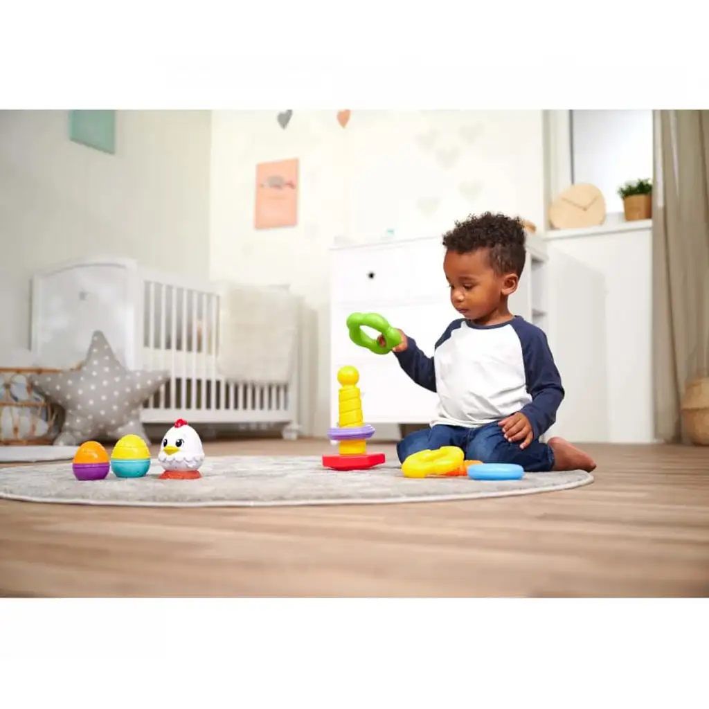 ABC bunter Ringpyramide 25cm - Simba Toys kép 2