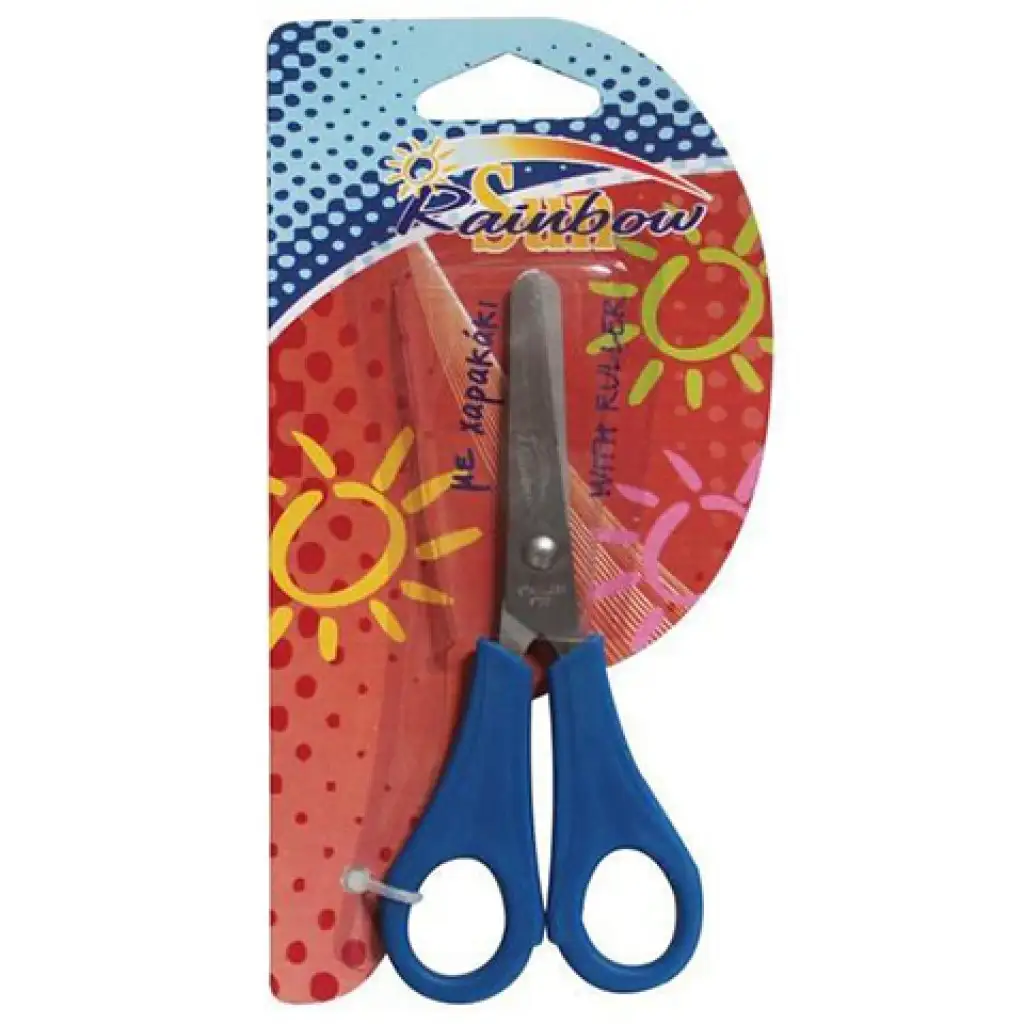 Abgerundete Schere mit Linealschneidefläche