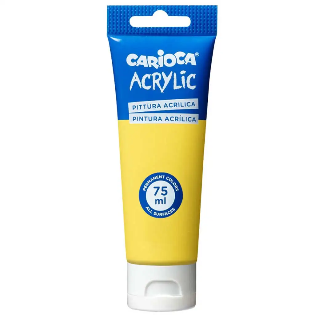 Acrylfarbe 75ml in Gelb - Carioca