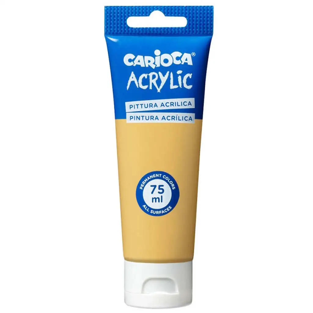 Acrylfarbe 75ml in Goldfarbe - Carioca