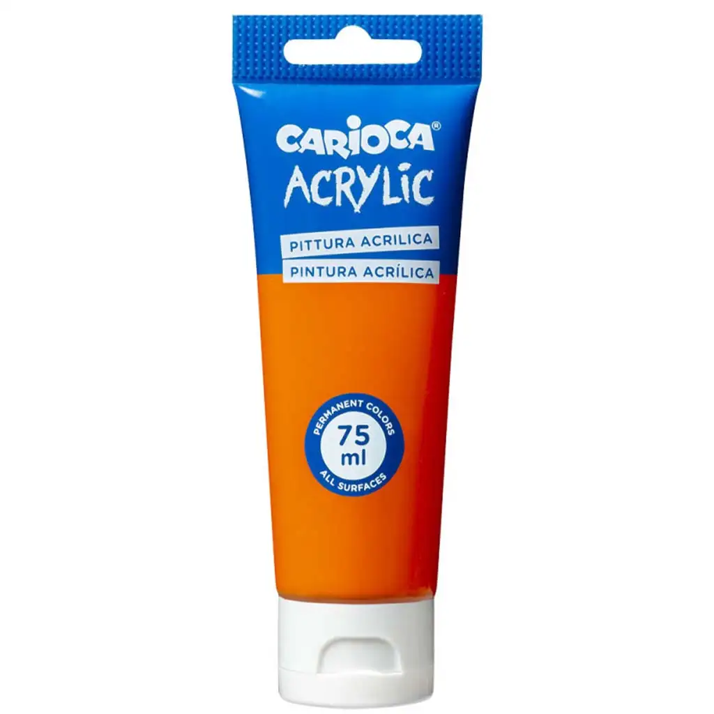 Acrylfarbe 75ml in Orangeton - Carioca
