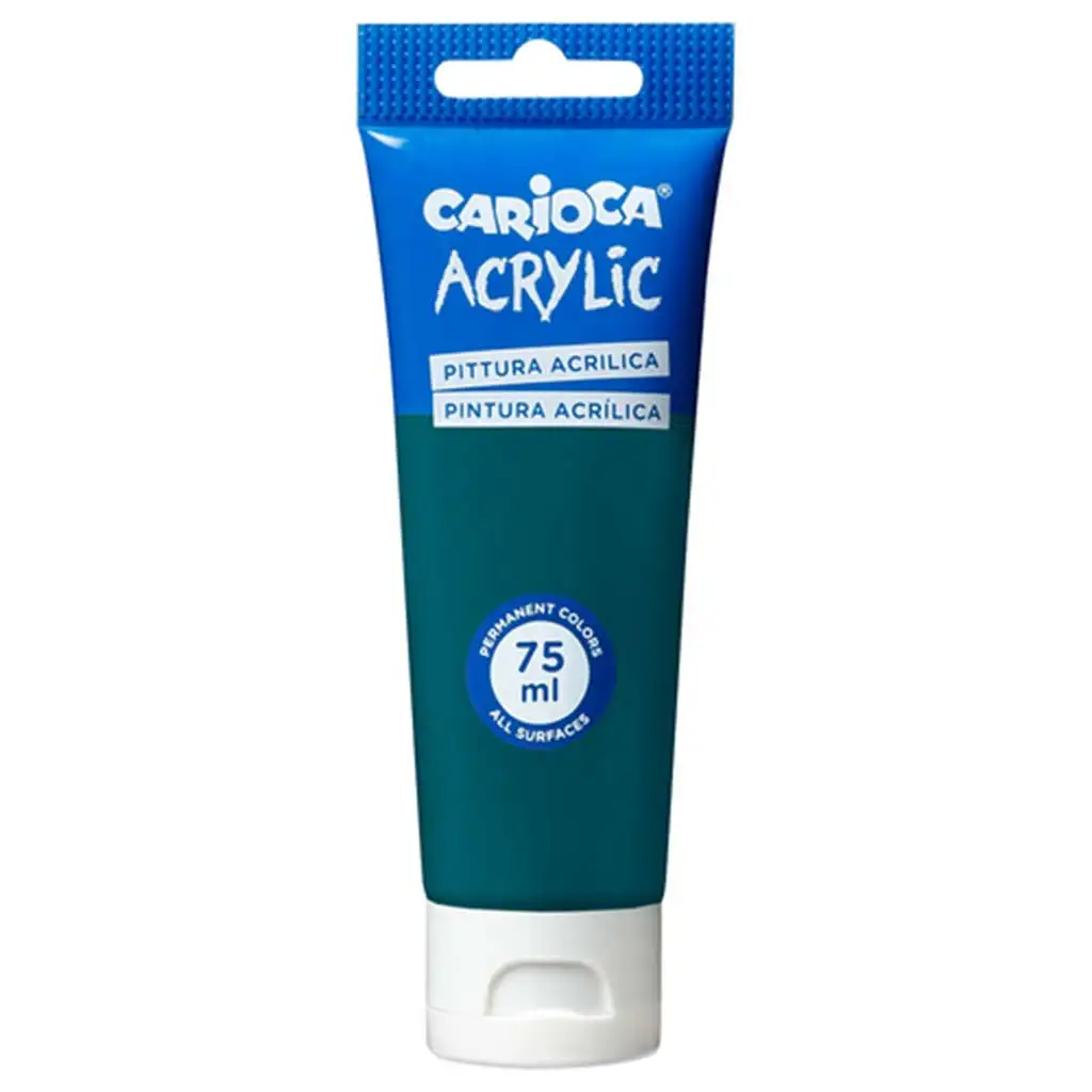 Acrylfarbe 75ml in Smaragdgrün - Carioca