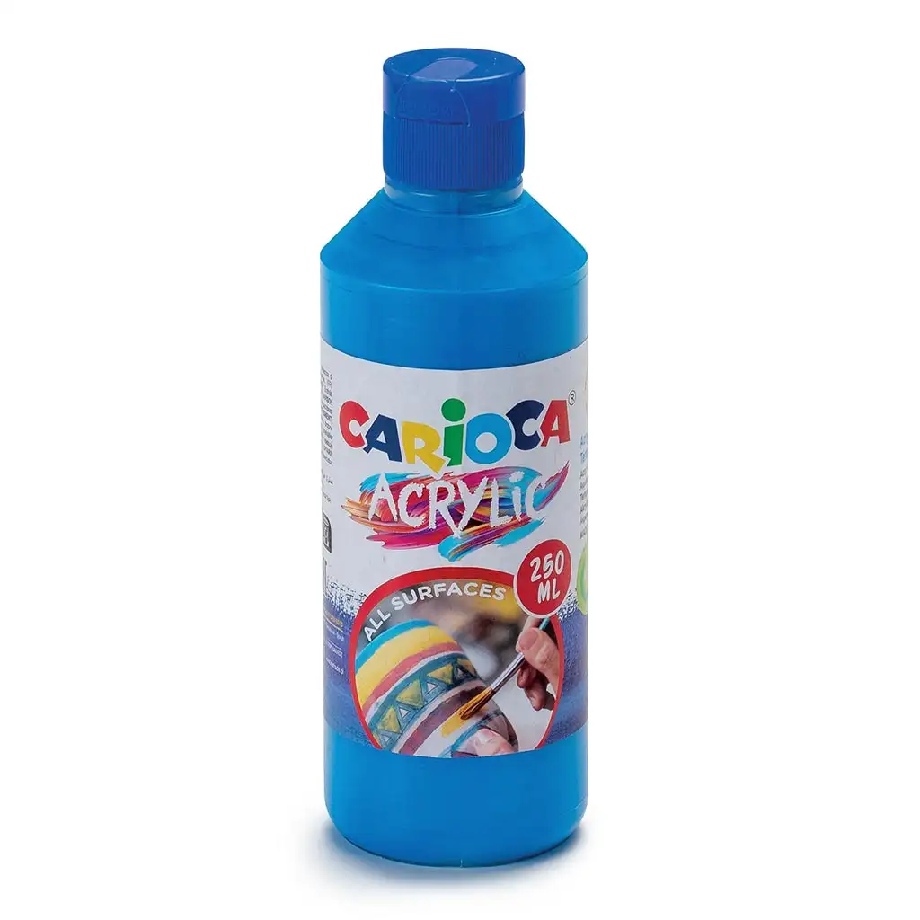 Acrylic 250ml Acrylfarbe in Blau - Carioca