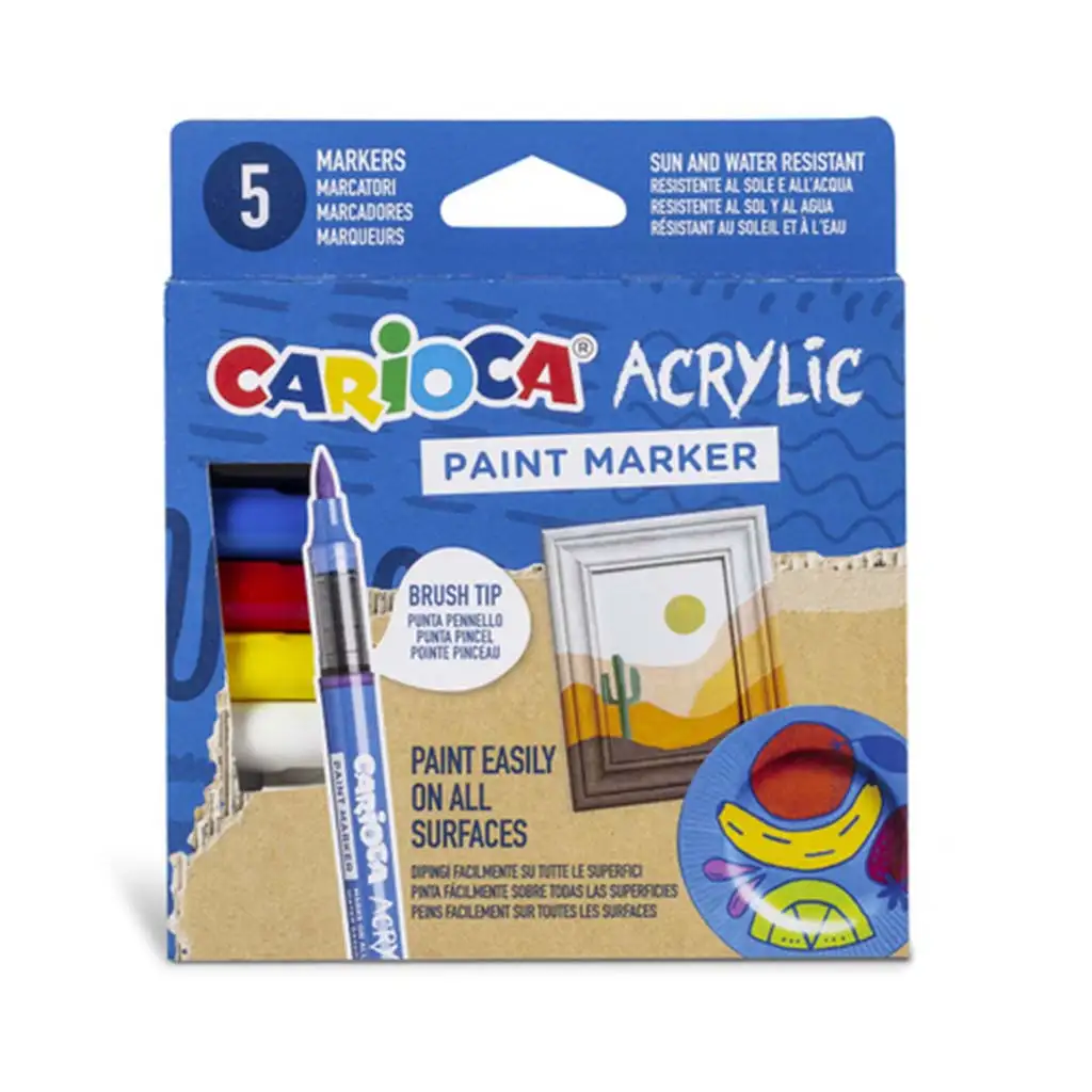 Acrylic Acrylmarker 5er-Set - Carioca