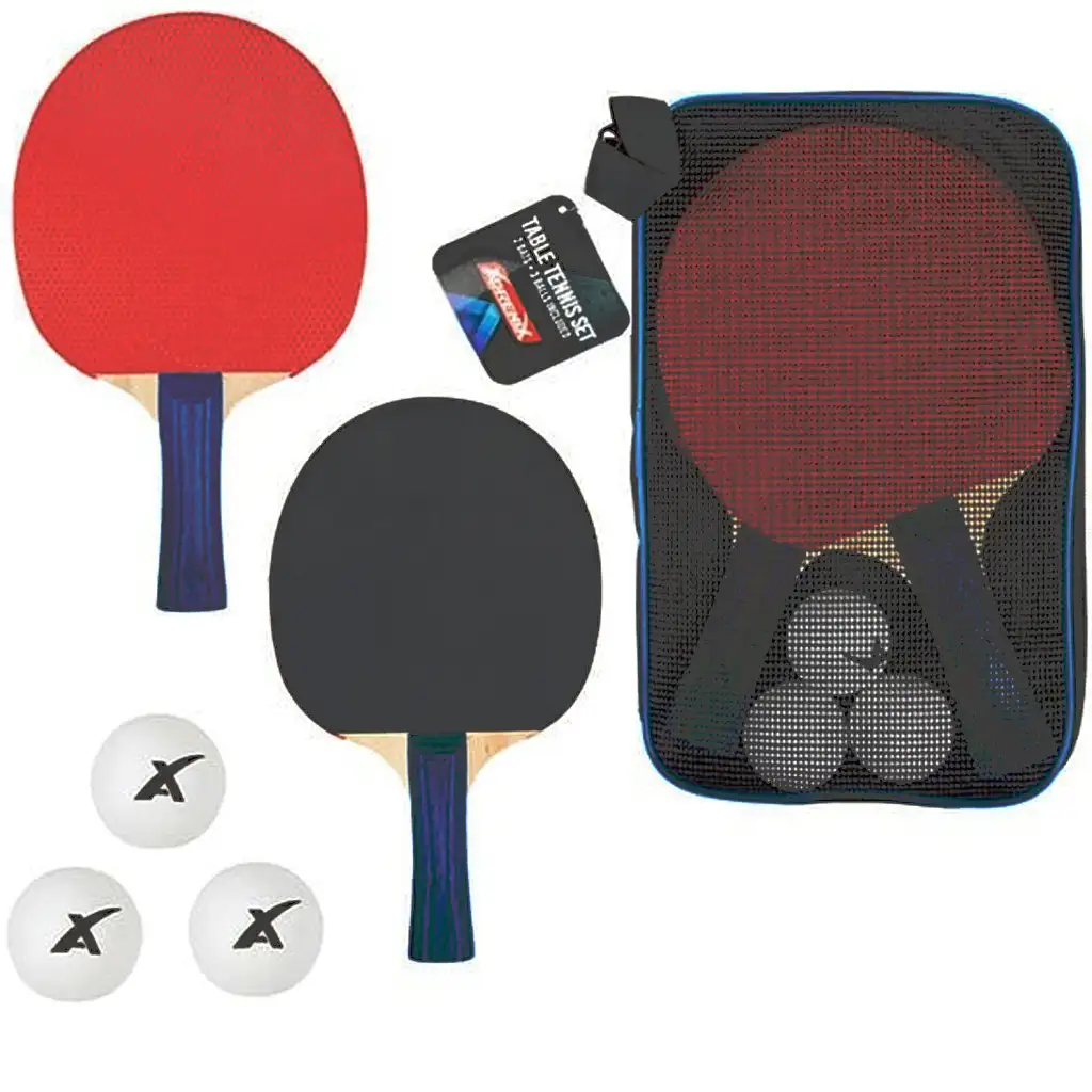 Adrenix Tischtennis-Set in Tasche mit 3 Bällen