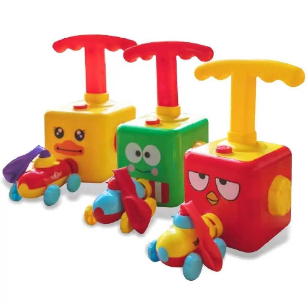 Air Pump Auto - Luftbetriebenes Spielzeugauto mit Pumpe in verschiedenen Ausführungen