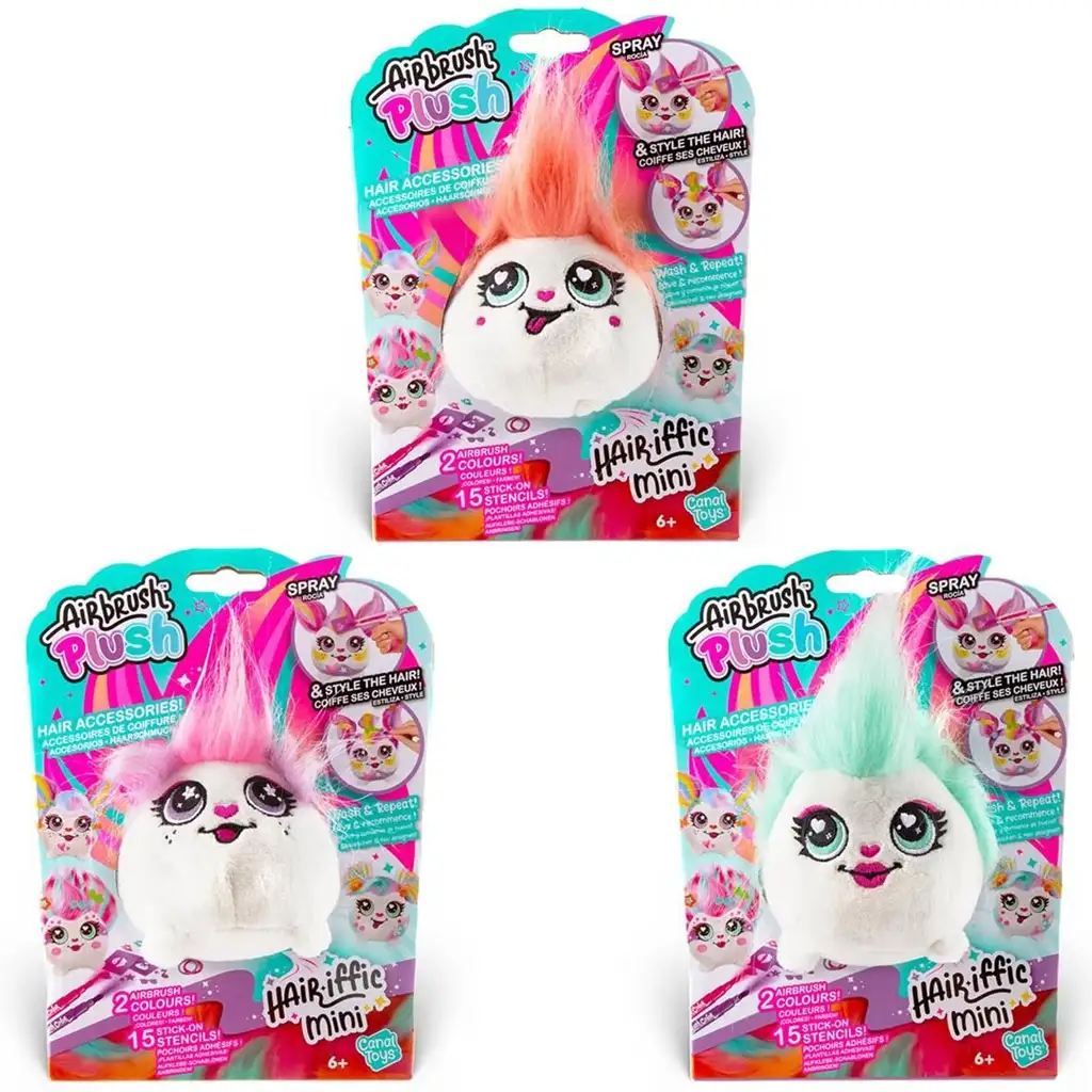 Airbrush-färbbare Plüschtiere in verschiedenen Varianten 1 Stück