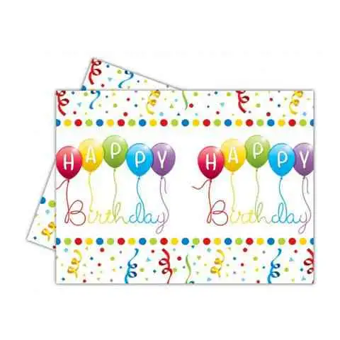 Alles Gute zum Geburtstag Kunststoff-Tischdecke 120x180cm