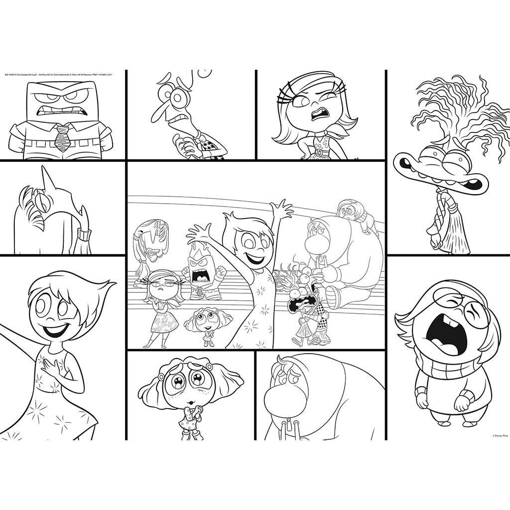 Alles steht Kopf 2 Zwei-in-eins Maxi-Puzzle mit 150 Teilen und Ausmalbild 70x50 cm – Lisciani kép 2