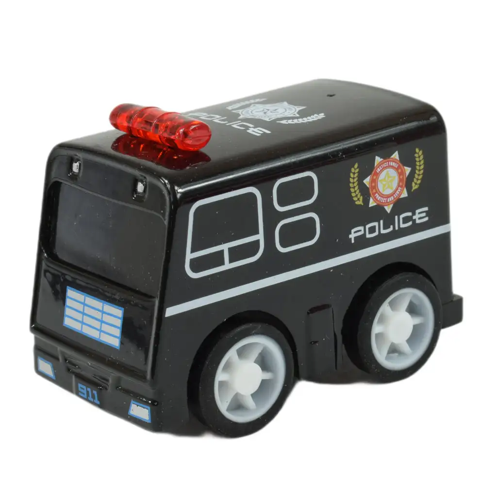 Alloy Car: Polizeiauto in verschiedenen Ausführungen 5cm kép 2
