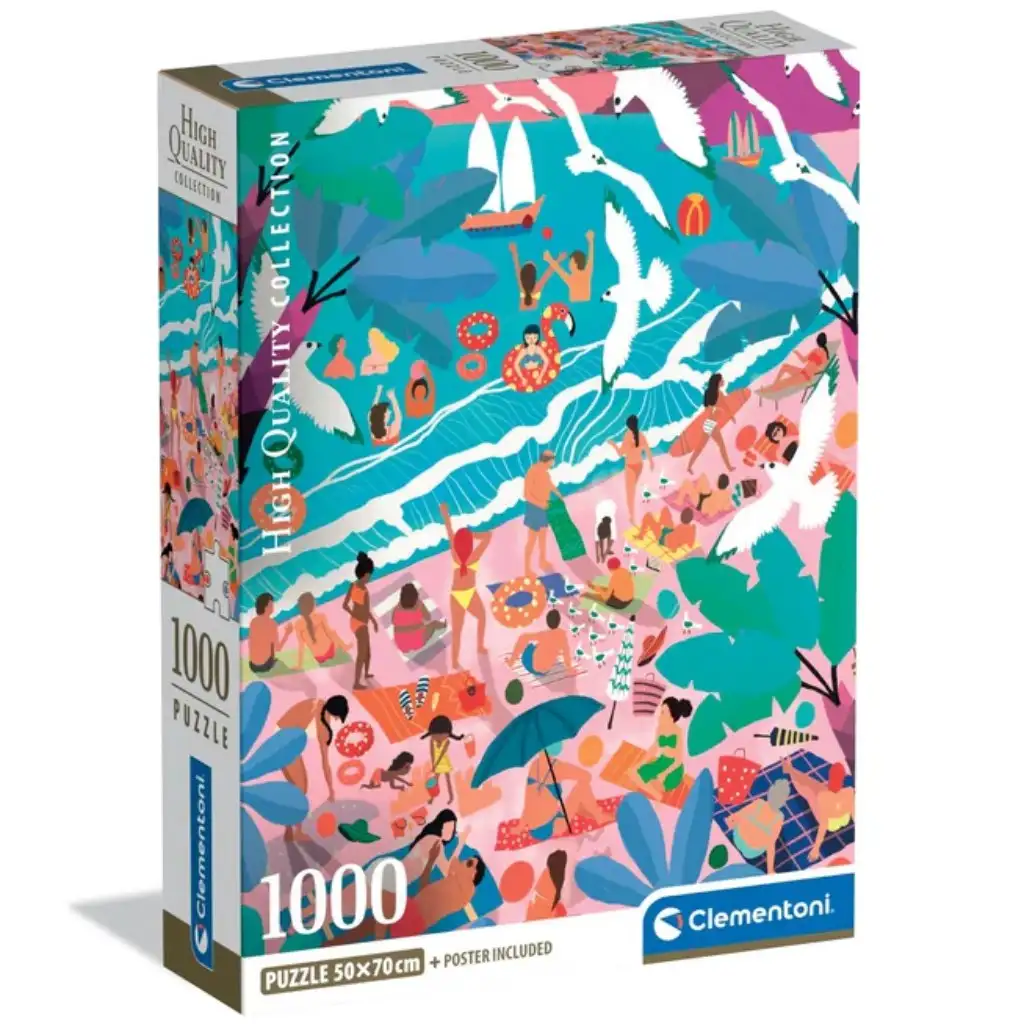 Am Sonntag am Strand HQC 1000-teiliges Puzzle - Clementoni
