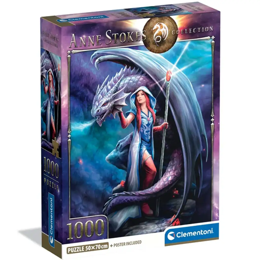 Anna Stokes: Drachenmagier 1000-teiliges Puzzle - Clementoni