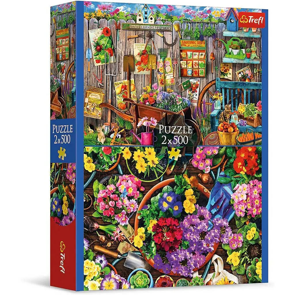 Arbeit im Garten 2x500 Teile Puzzle - Trefl
