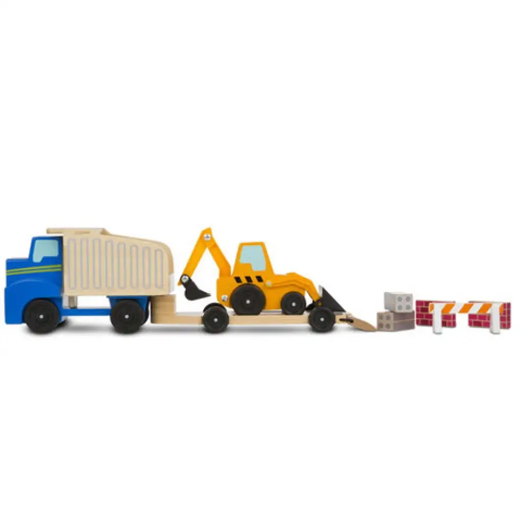 Arbeitsfahrzeuge Holzfahrzeug-Set - Melissa & Doug kép 3
