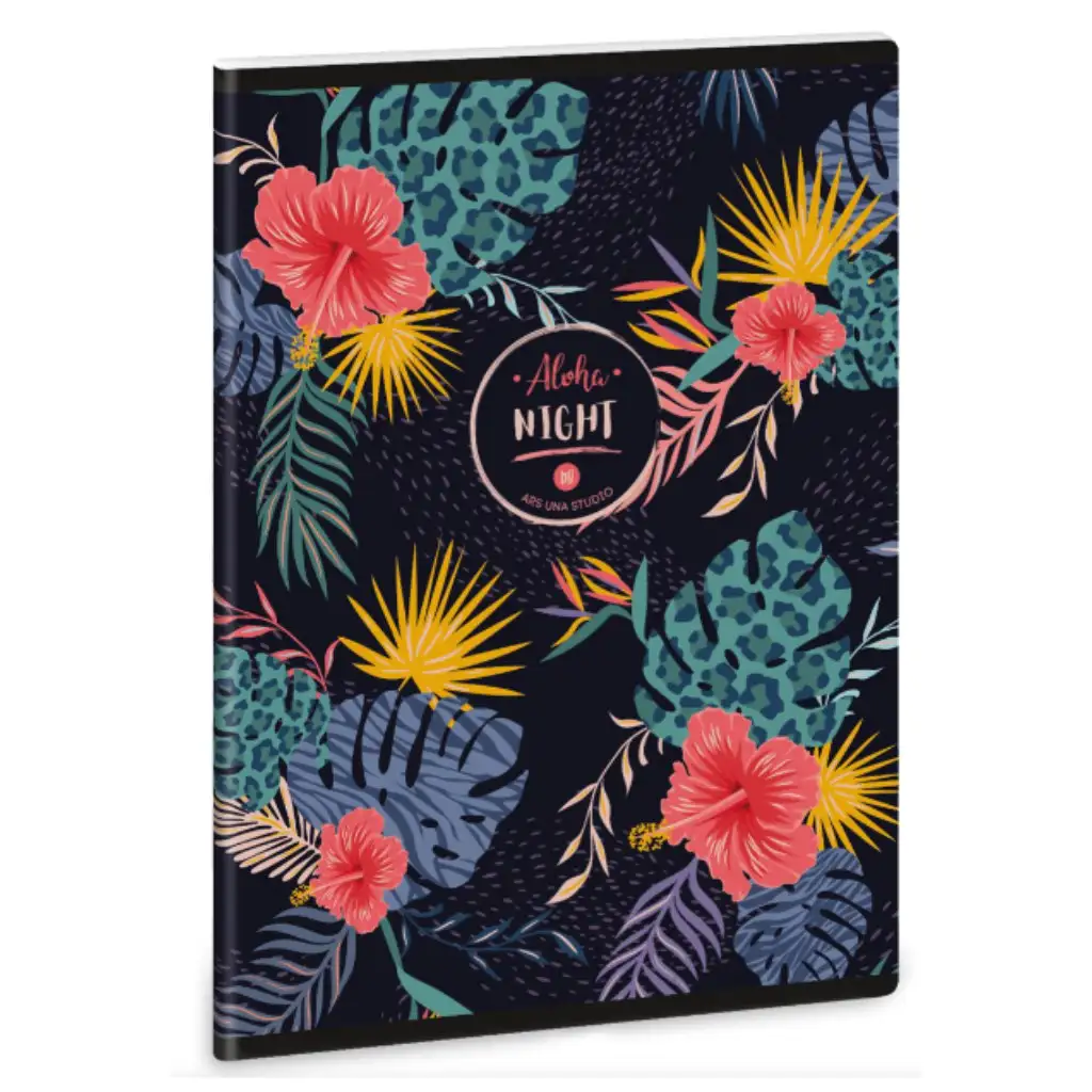 Ars Una Aloha Night Spiralblock mit Extra-Ringbindung A/5