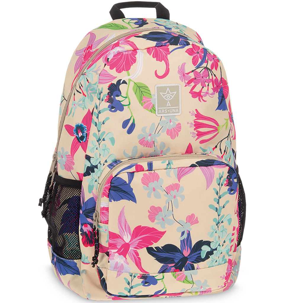 Ars Una: Beach Flowers Blumen AU-14 Schulranzen, Rucksack 32x51x25 cm