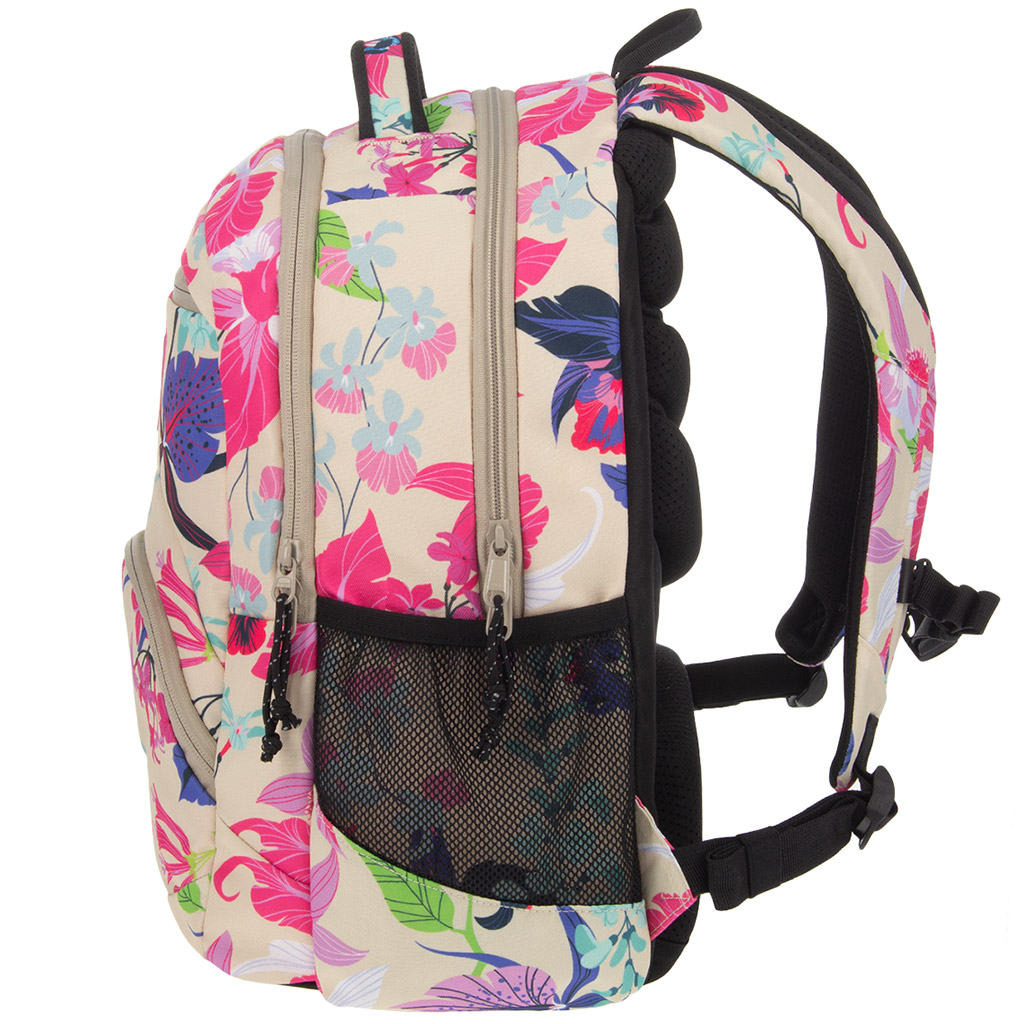 Ars Una: Beach Flowers ergonomischer Schulrucksack mit Blumenmuster, 33x45x24 cm kép 3
