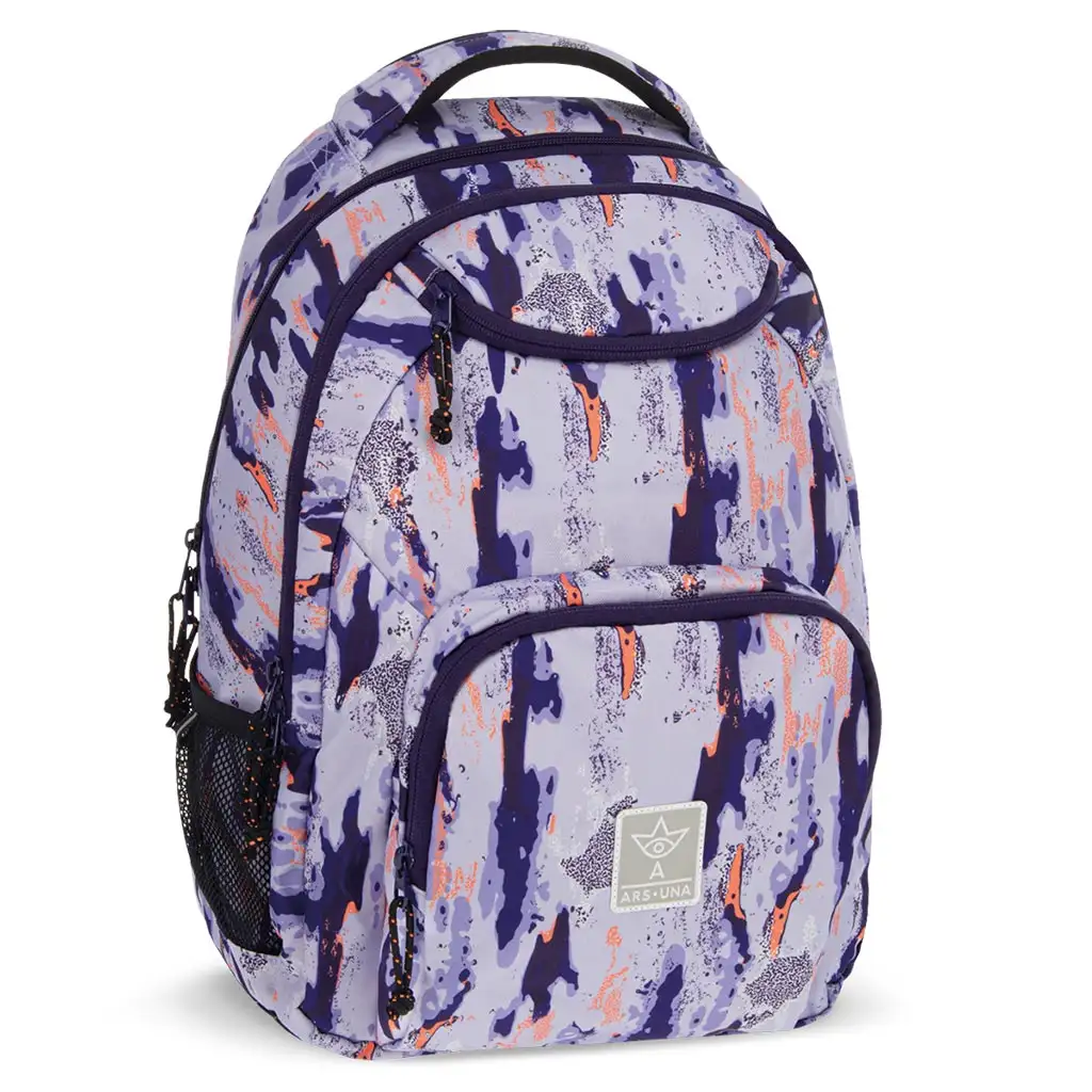 Ars Una: Camouflage AU-6 Schulranzen, Rucksack 34x45x26cm