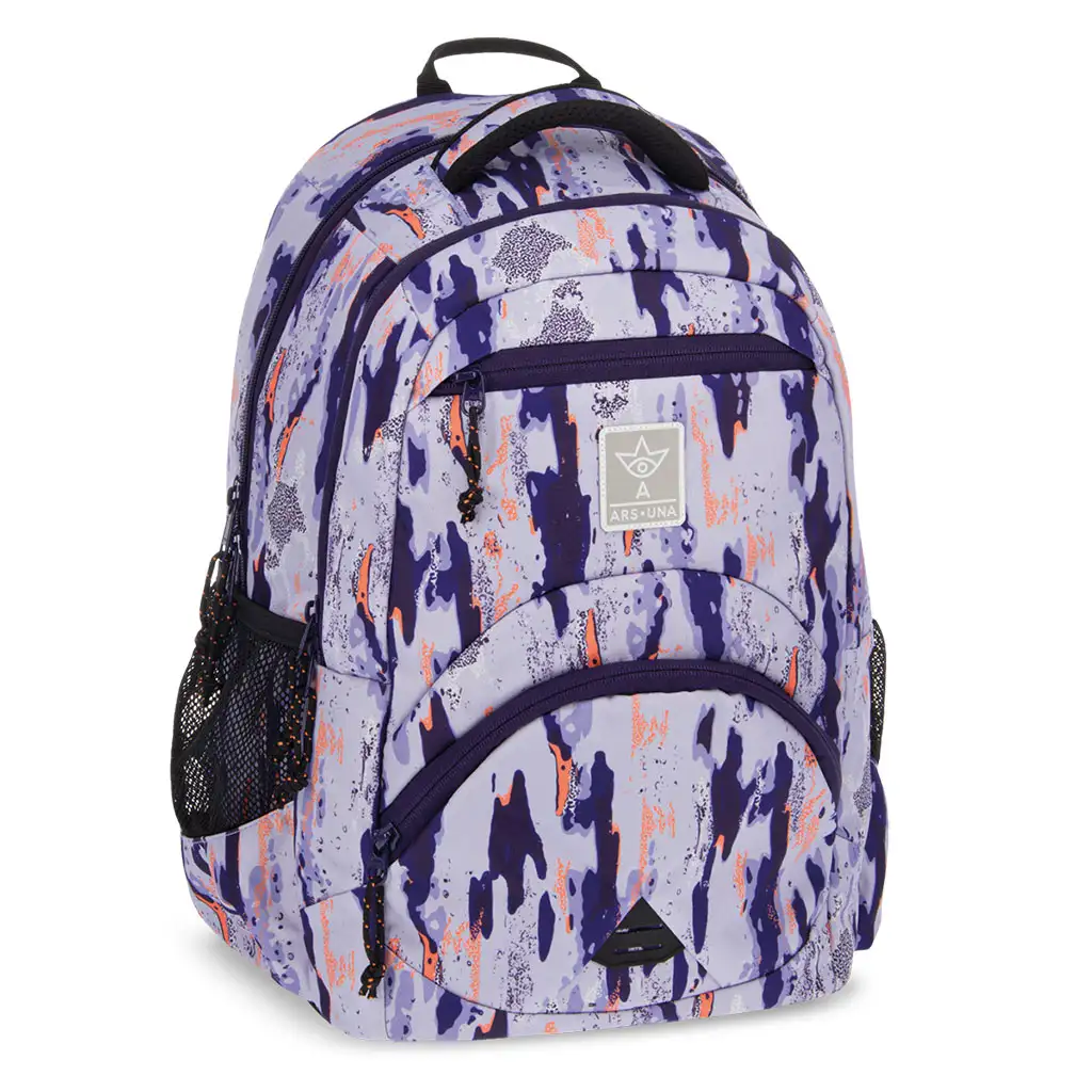 Ars Una: Camouflage ergonomischer Schulranzen, Rucksack 33x45x24 cm