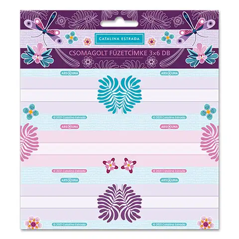 Ars Una: Catalina Estrada 3x6er-Pack Heftetiketten