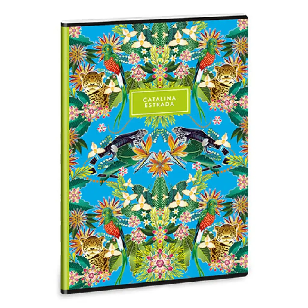 Ars Una: Catalina Estrada Iguana Jungle A/4 extra geheftetes, liniertes Heft