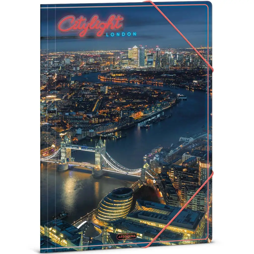 Ars Una: Citylight London A/4 Gummibandmappe