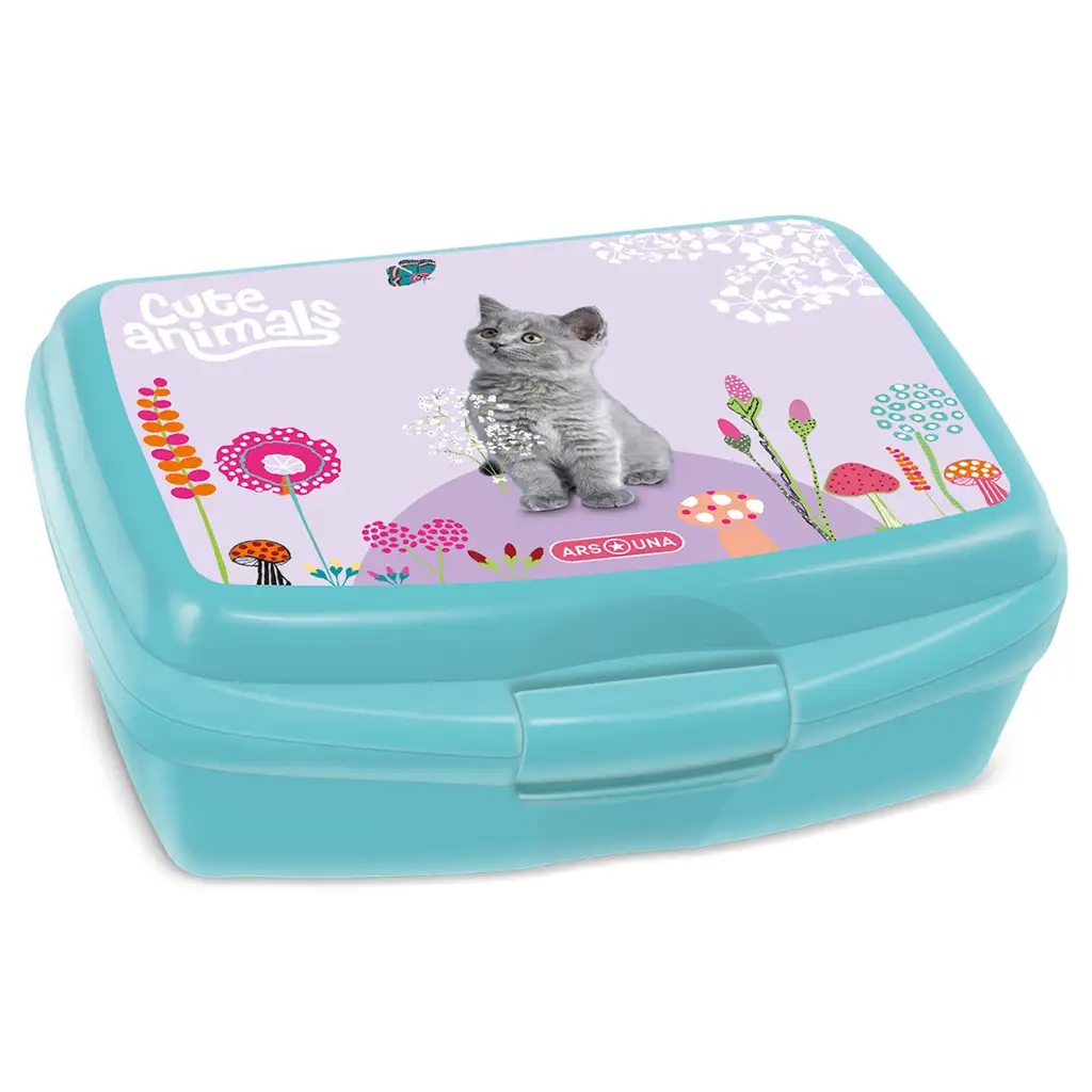 Ars Una: Cute Animals - Kitten Brotdose 16,5x6x13,5cm