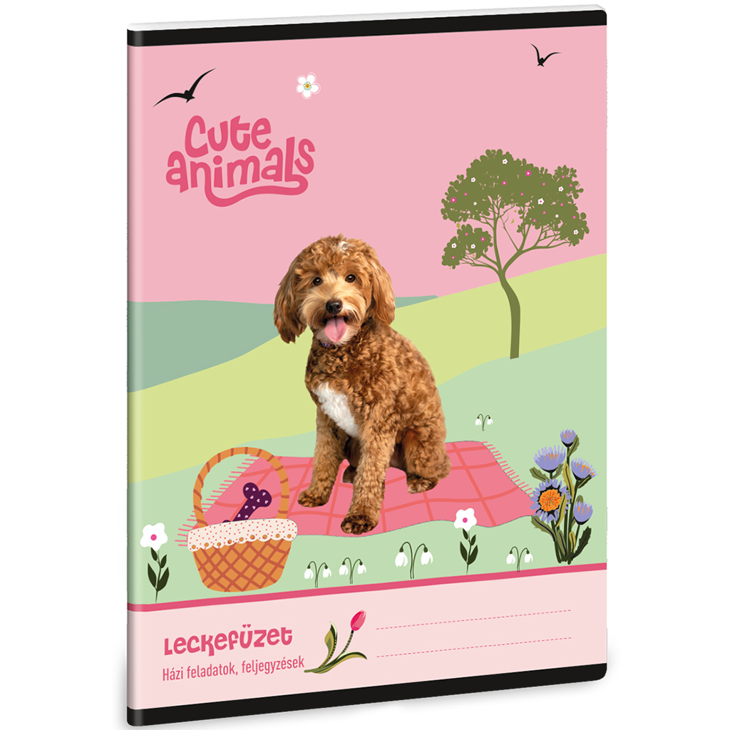 Ars Una: Cute Animals Doggie Hausaufgabenheft mit Hund, 38 Blatt, A5 kép 1