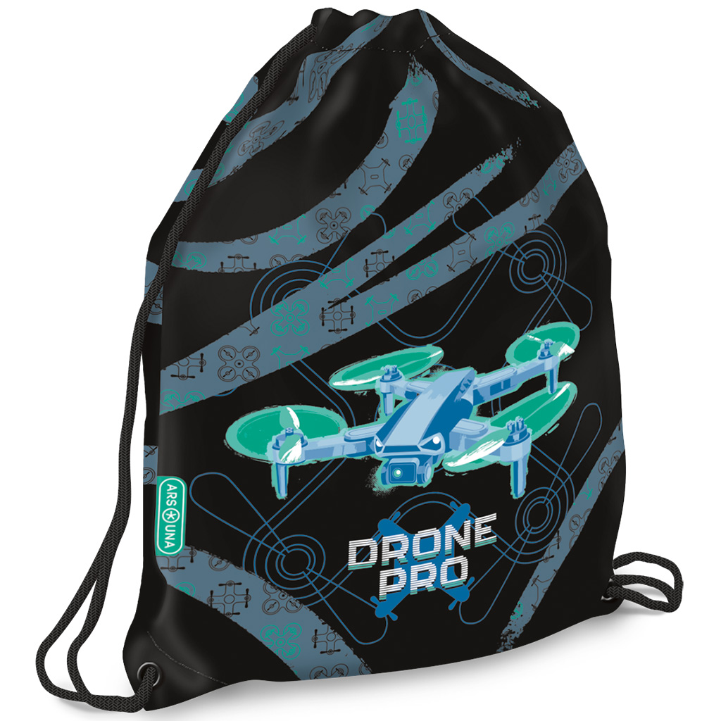 Ars Una: Drone Pro Turnbeutel, Sportbeutel 32x42 cm