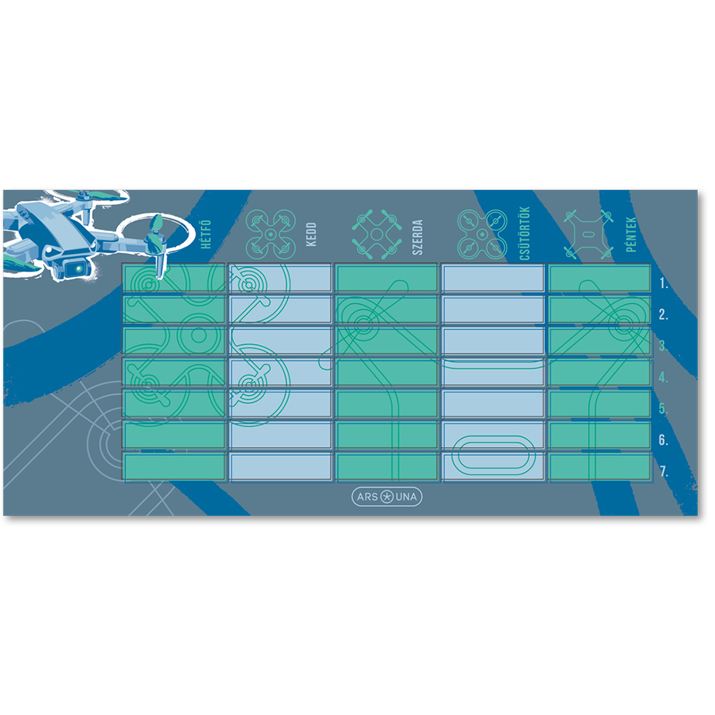 Ars Una: Drone Pro einseitiger, zweiseitiger Stundenplan