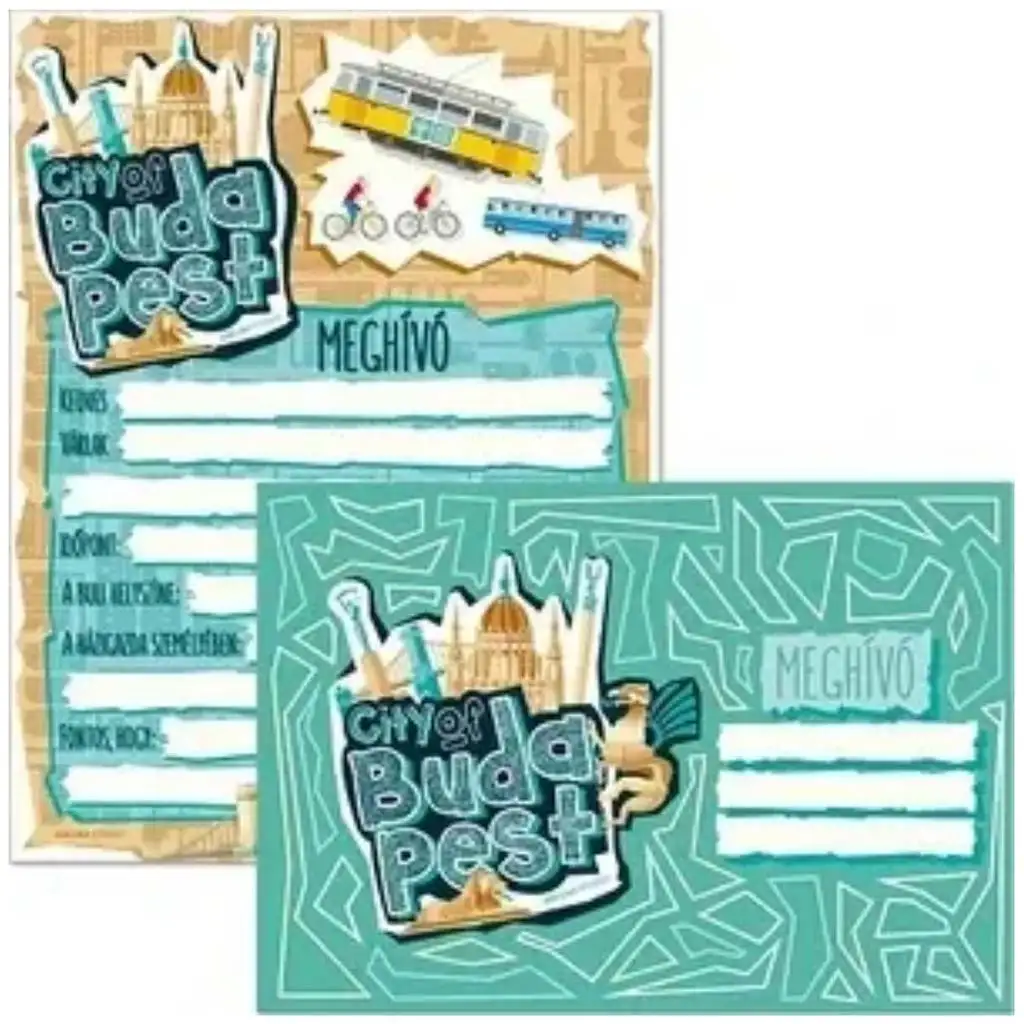 Ars Una: Einladungskarte "City of Budapest" mit Umschlag, 10 Stück