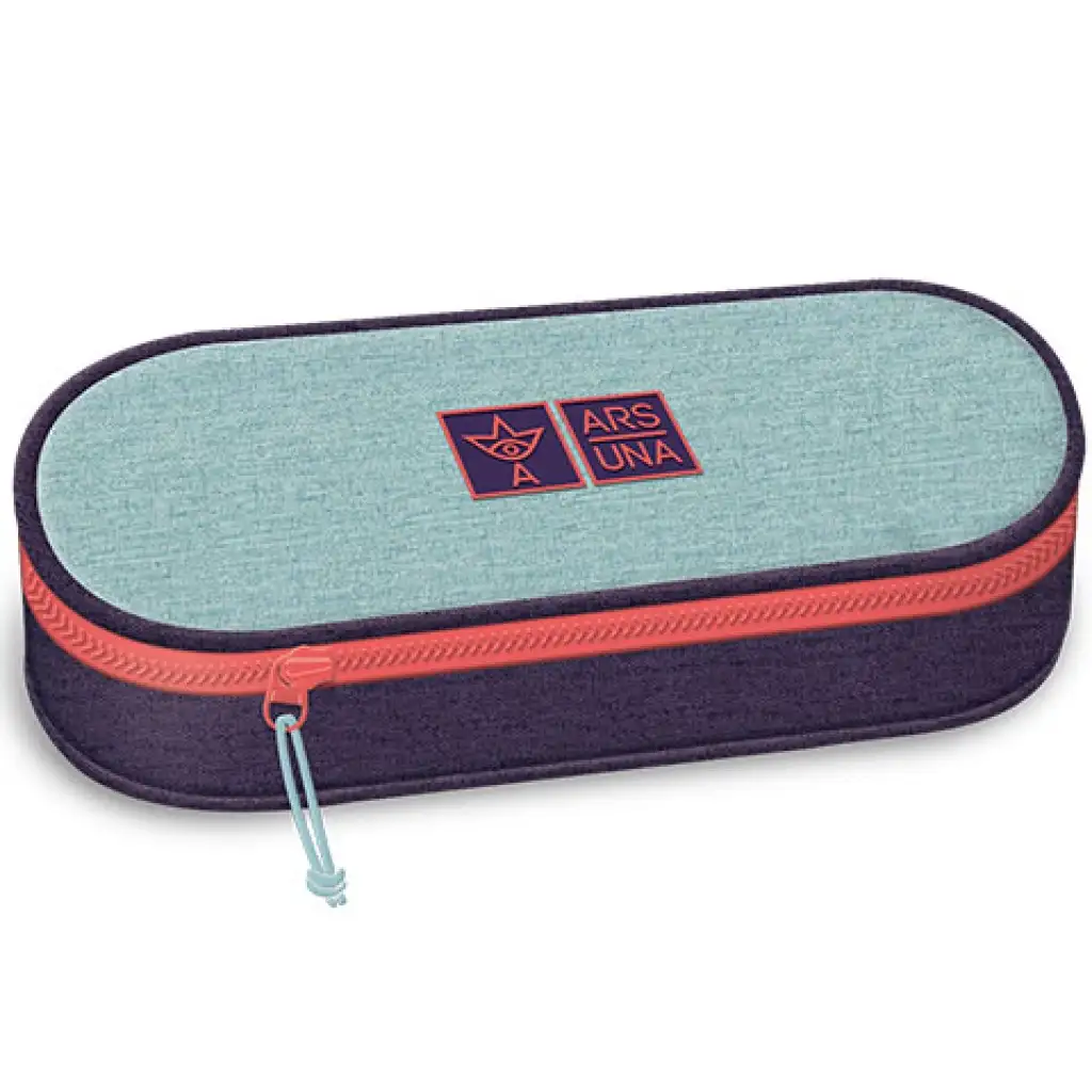 Ars Una: Hell- und dunkelblaues großes Federmäppchen