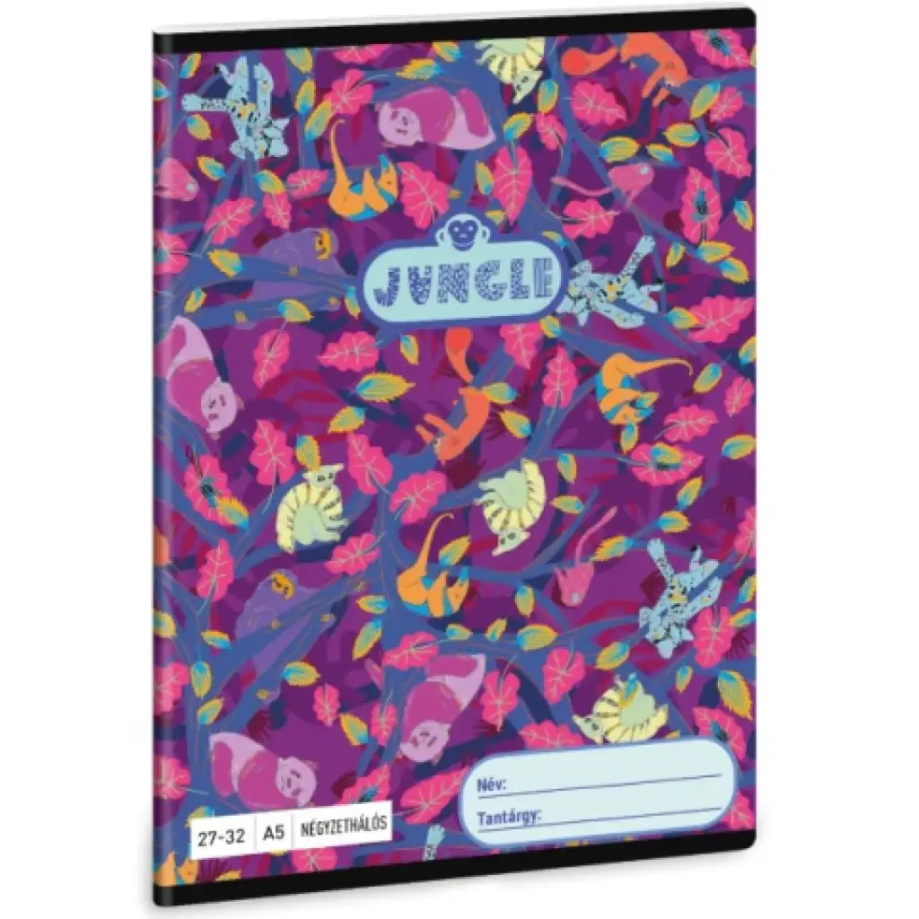 Ars Una: Jungle gemustertes kariertes Heft A/5 27-32