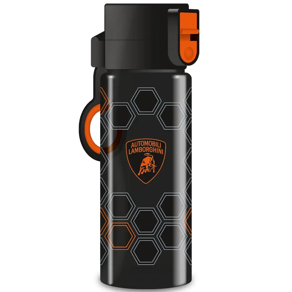 Ars Una: Lamborghini schwarz-orange BPA-freie Trinkflasche 475 ml