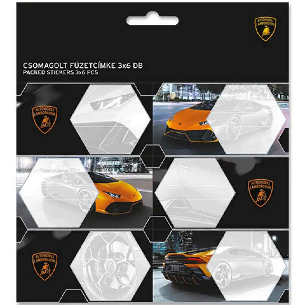 Ars Una: Lamborghini verpackte Heftetiketten (3x6 Stk)