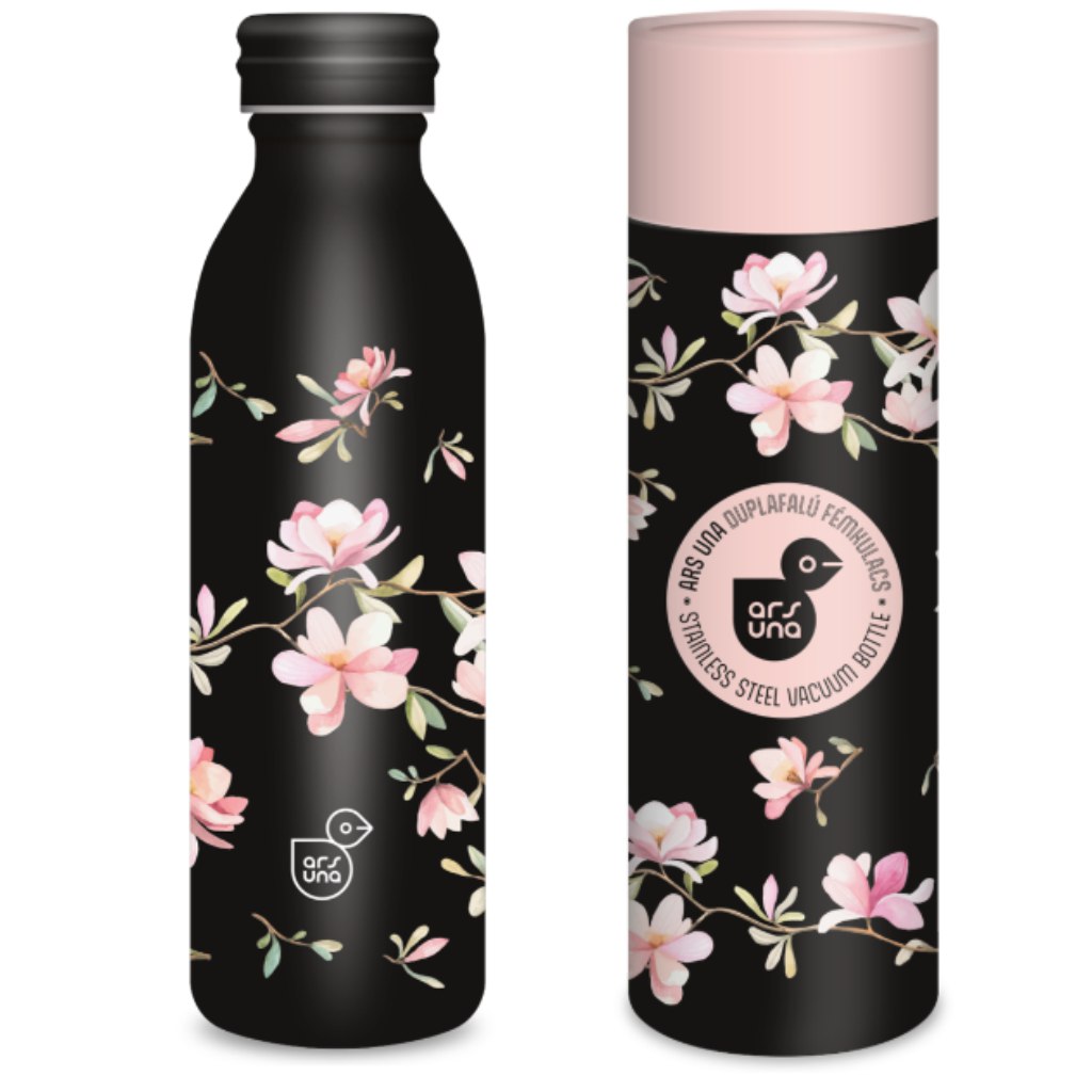 Ars Una Magnolia doppelwandige Metallflasche 600 ml