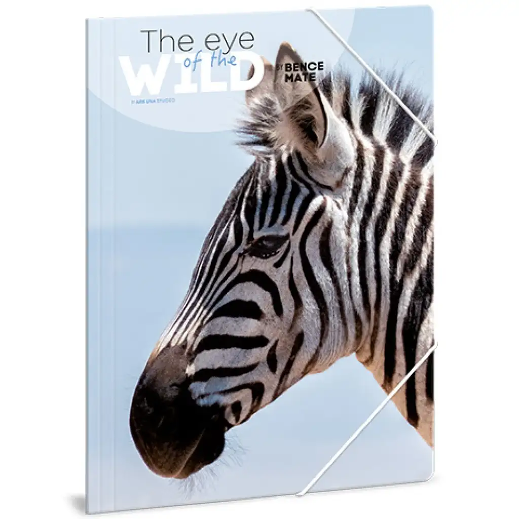 Ars Una: Máté Bence The Eyes of the Wild - Zebra A/4 Gummibandmappe