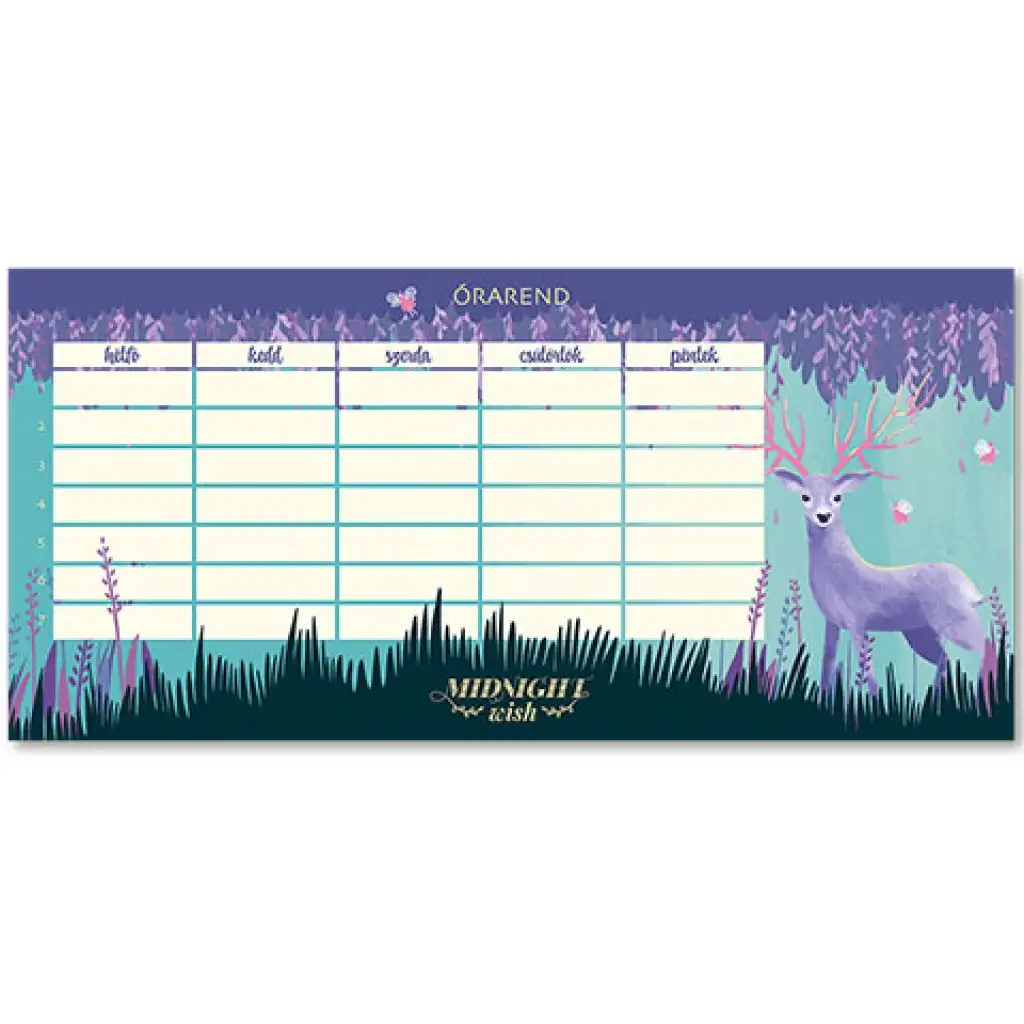 Ars Una: Midnight Wish einseitiger, beidseitiger Stundenplan