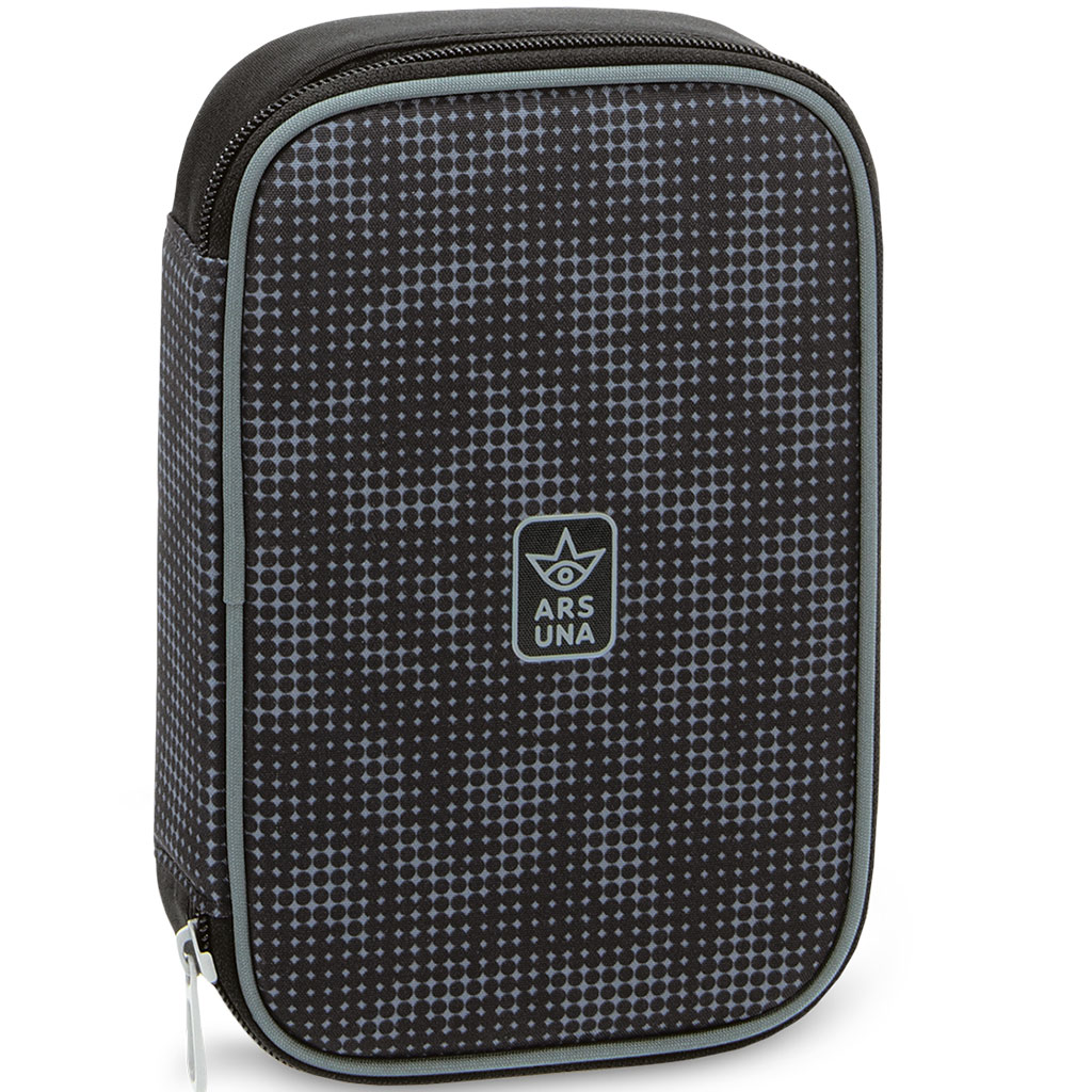 Ars Una: Moire mehrstöckiges Federmäppchen 15,5x22,5x4,5 cm