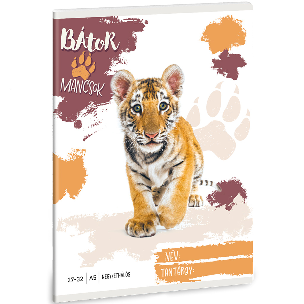 Ars Una: Mutige Pfoten – Tiger kariertes Heft A/5 27-32