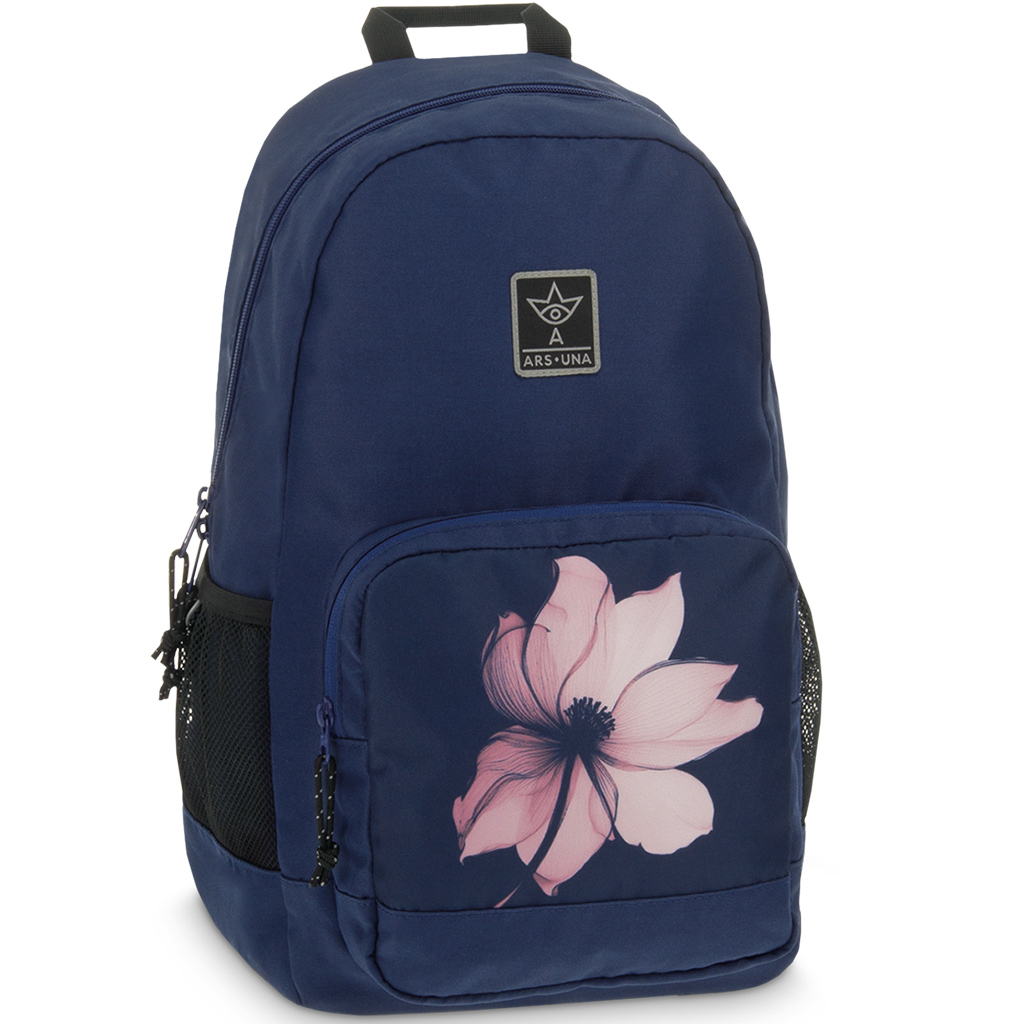 Ars Una: Pink Shade Blumen AU-14 Schultasche, Rucksack 32x51x25 cm