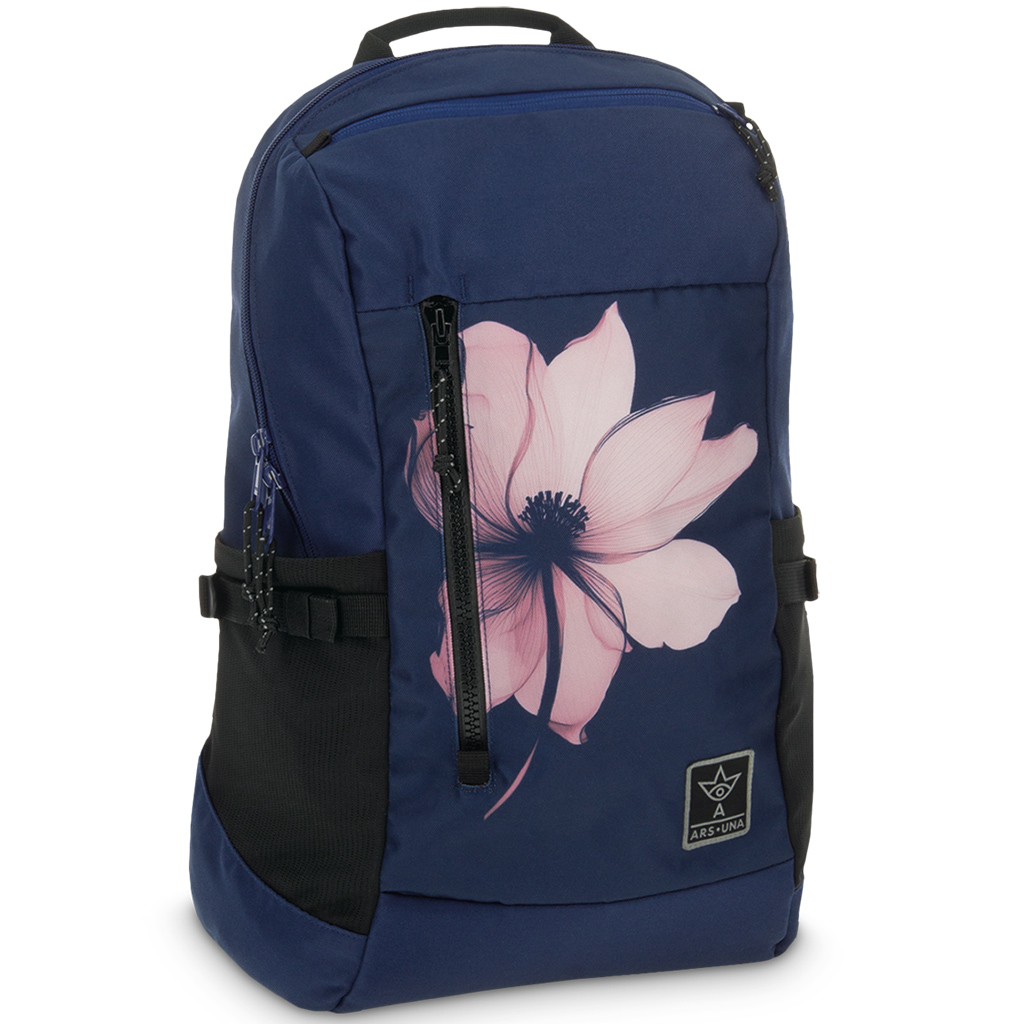 Ars Una: Pink Shade Blumen-AU-17 Schultasche, Rucksack 32x47x18 cm