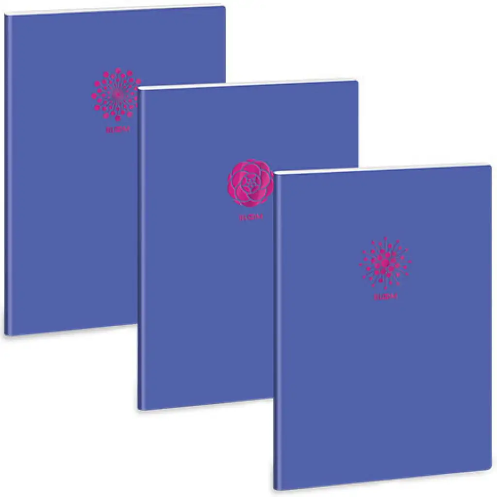 Ars Una: Soft Touch Violet Spring extra geheftetes Punktrasterheft A/4