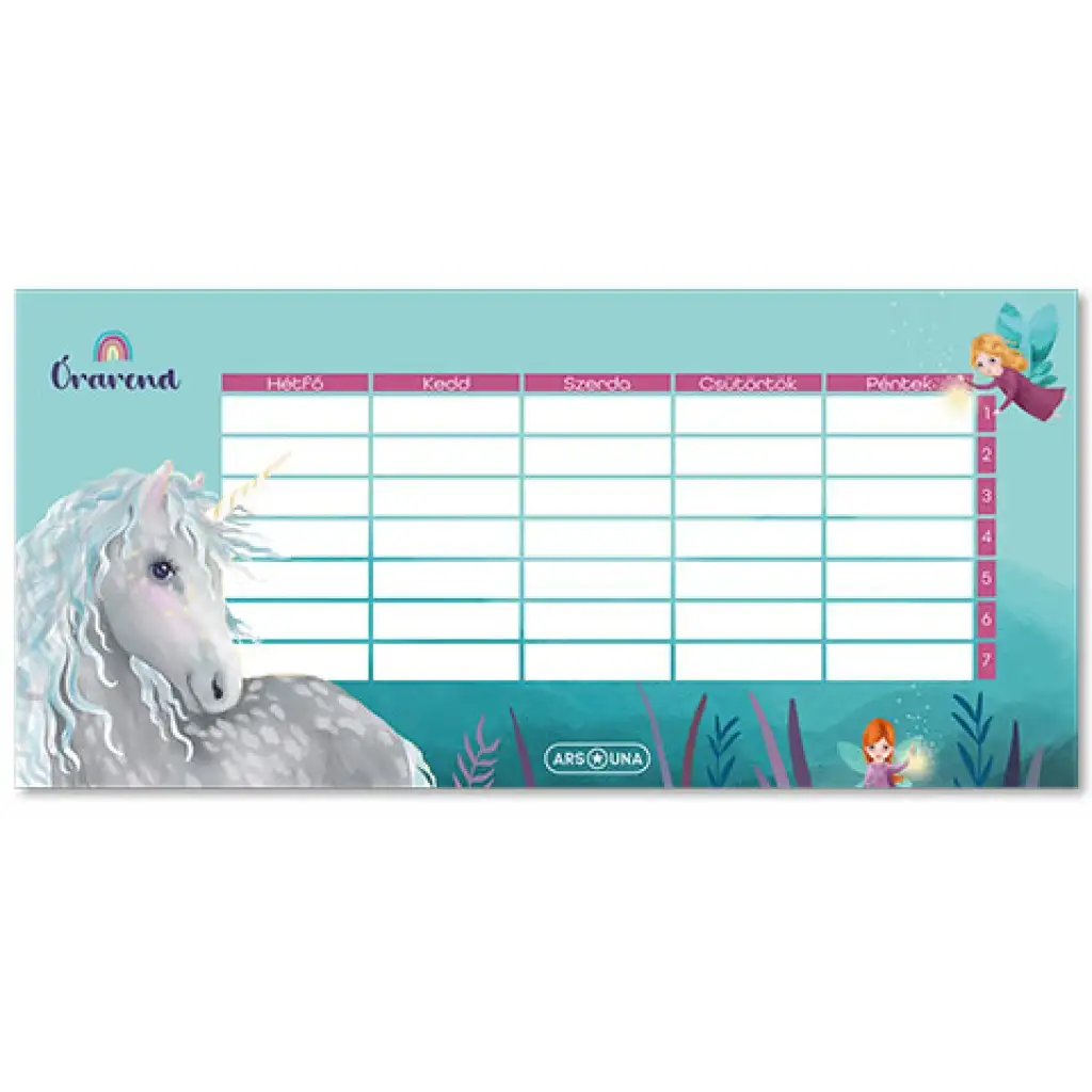 Ars Una: Stardust einseitiger, beidseitiger Stundenplan