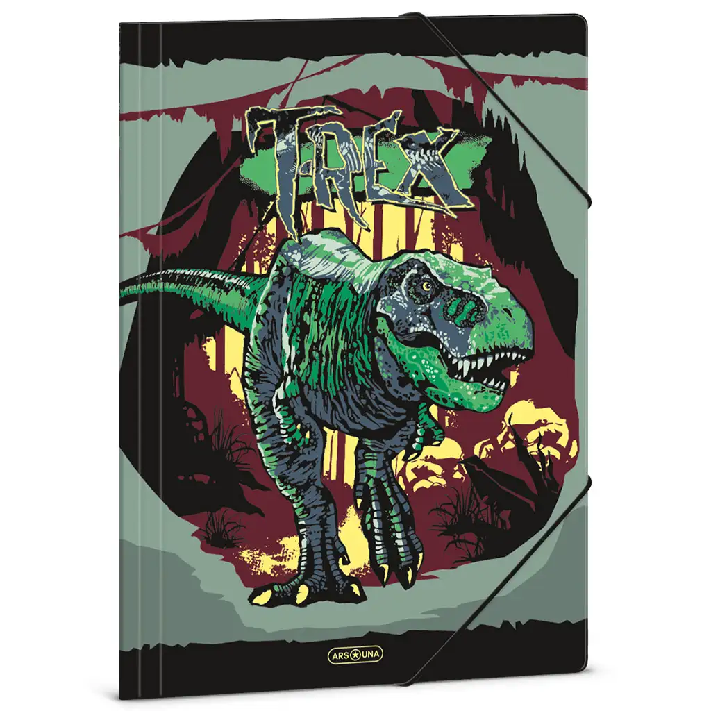 Ars Una: T-Rex Dinosaurier Gummibandmappe A/4