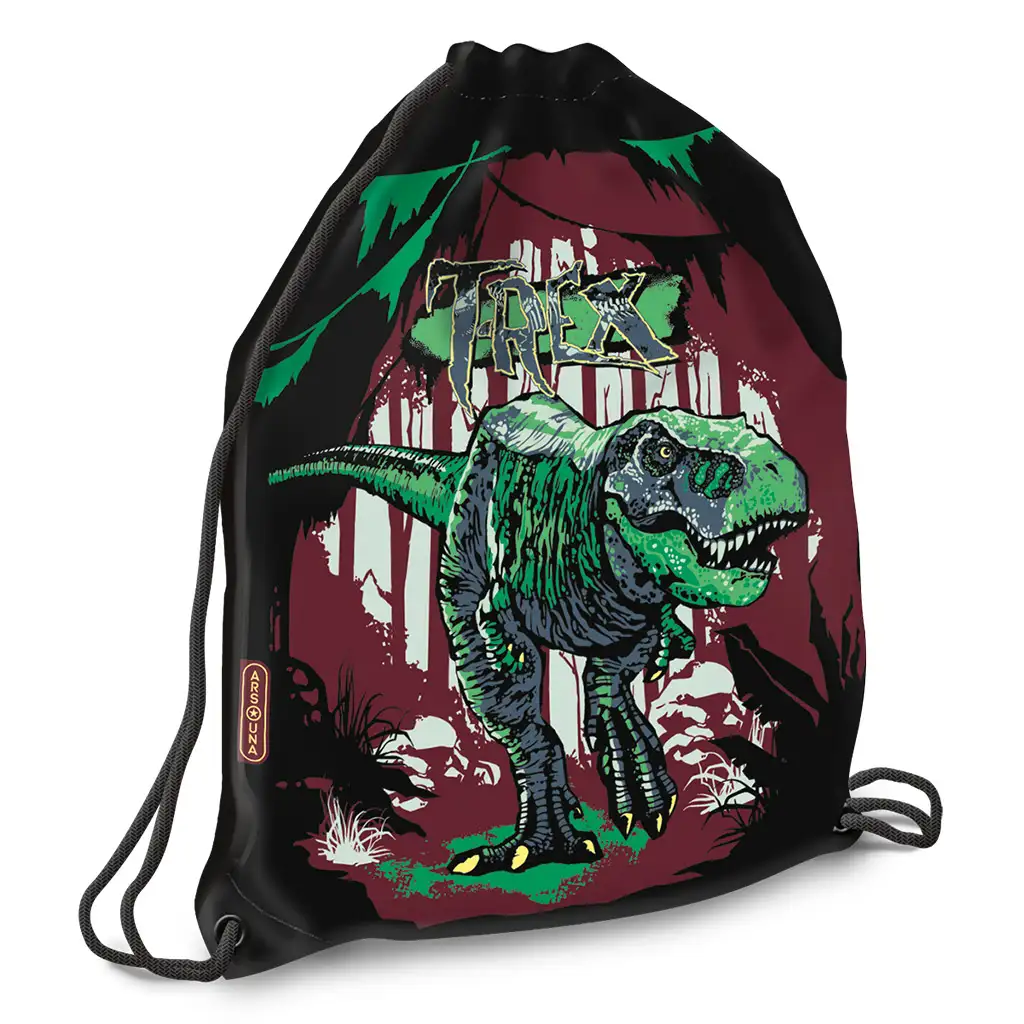 Ars Una: T-Rex Turnbeutel, Sportbeutel 32x42cm