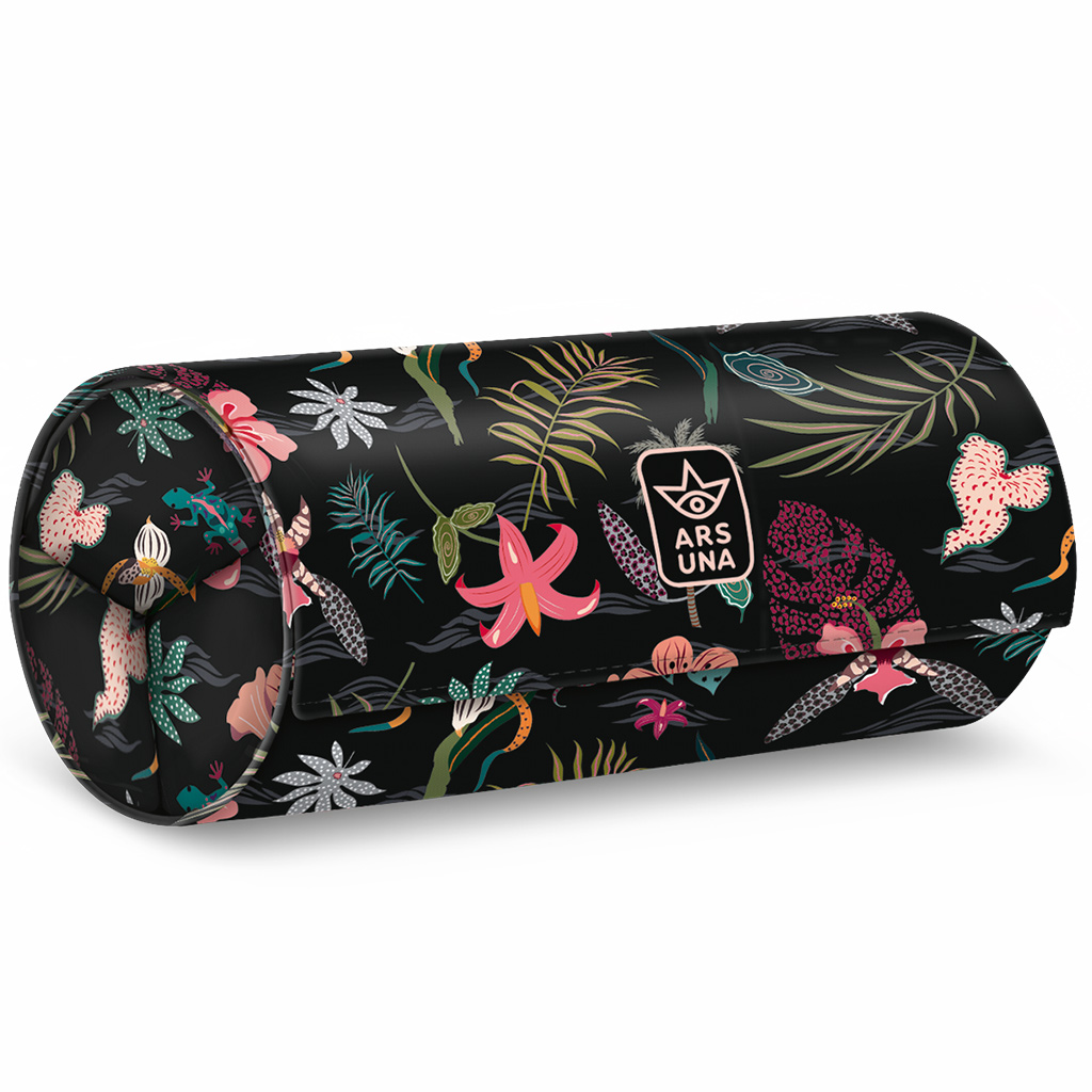 Ars Una: Tahiti Blumen Rollmäppchen 20x9x9 cm